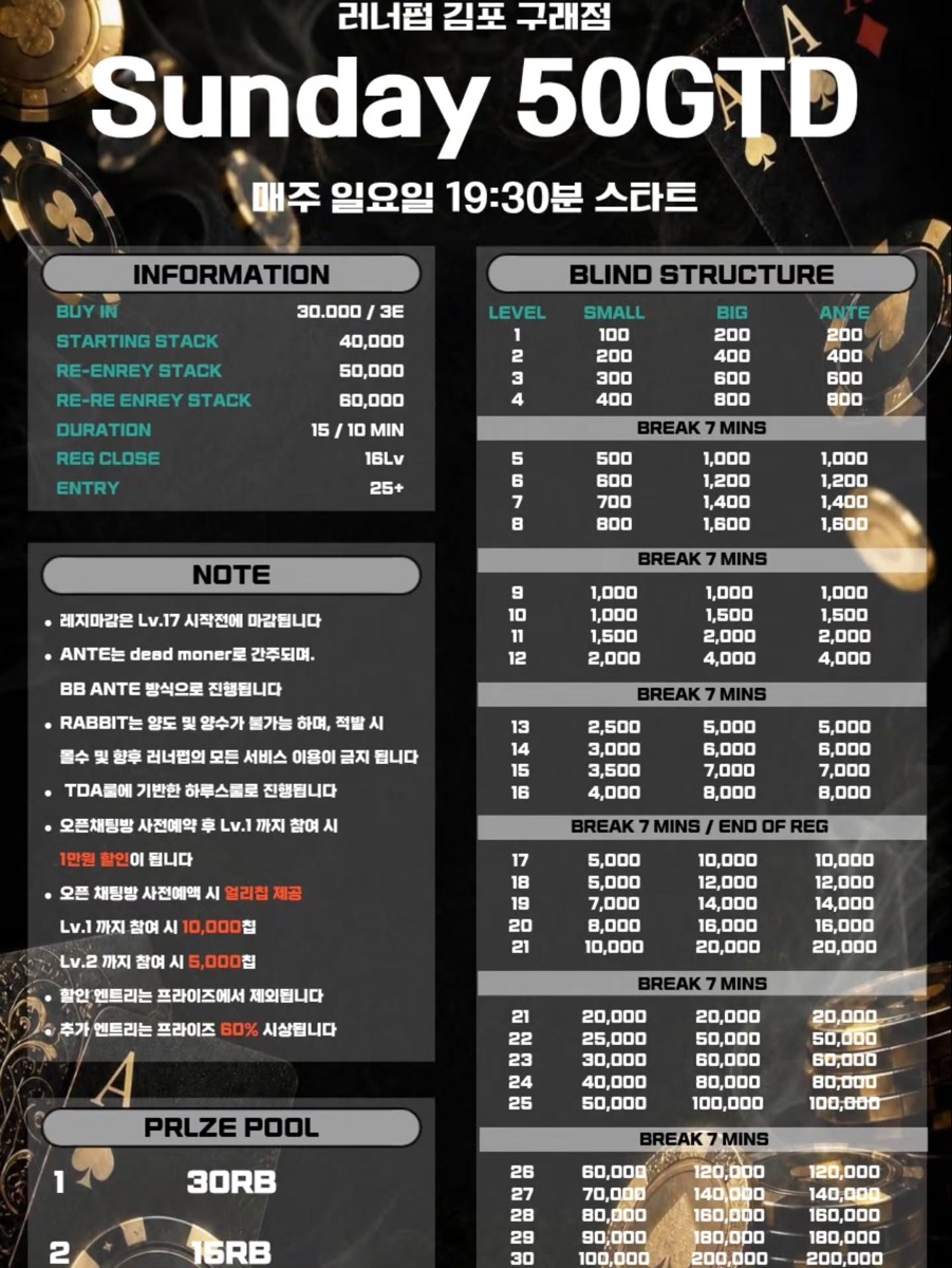 Sunday 50GTD 포스터